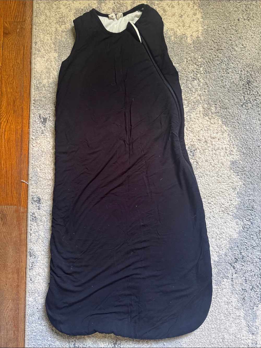 Kyte Baby 6-18 months  1.0 Black Sleeveless Zip-Front Sleep Sack